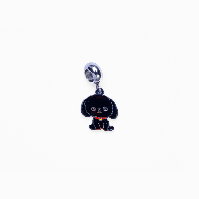 Berloque Inox Black Dog