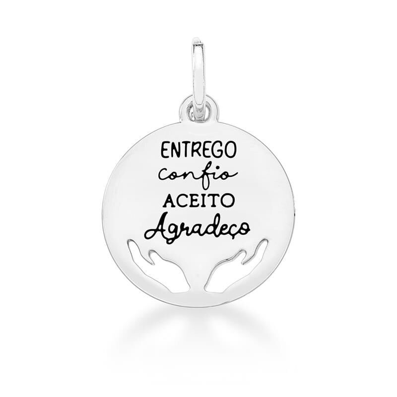 Pingente Redondo Com Escrita