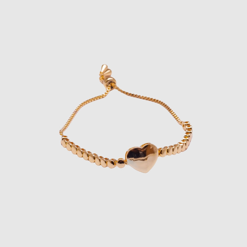 Pulseira Ajuste Core Liso Dourada