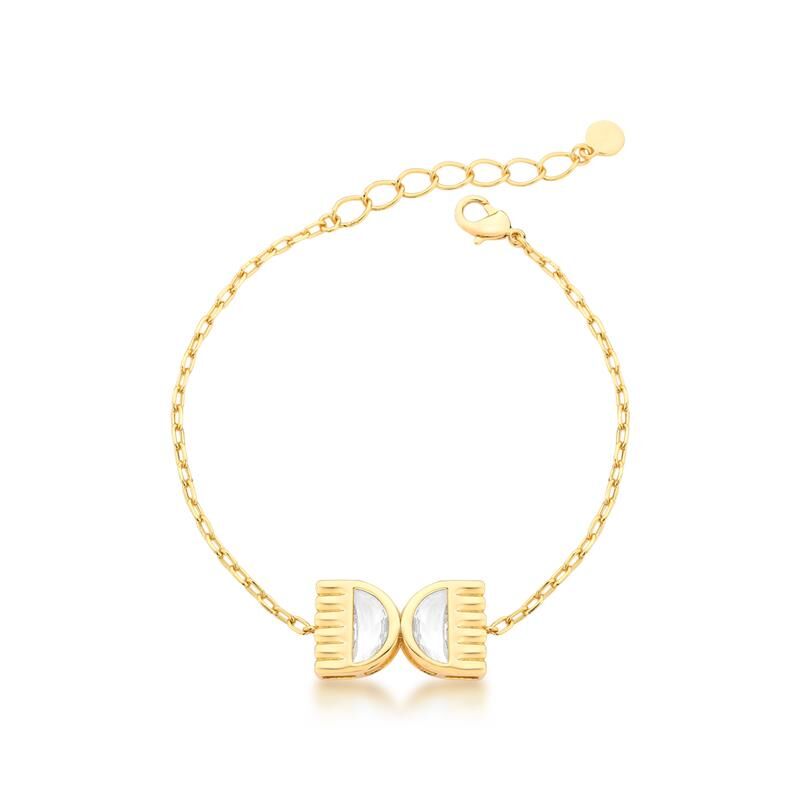 Pulseira Com Pingentes De Cristais