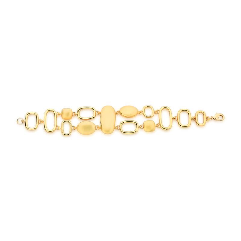 Pulseira Duas Voltas Geometrica