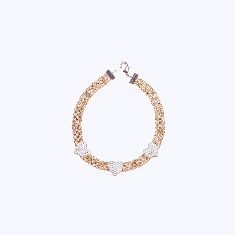 Pulseira Esteira Corações