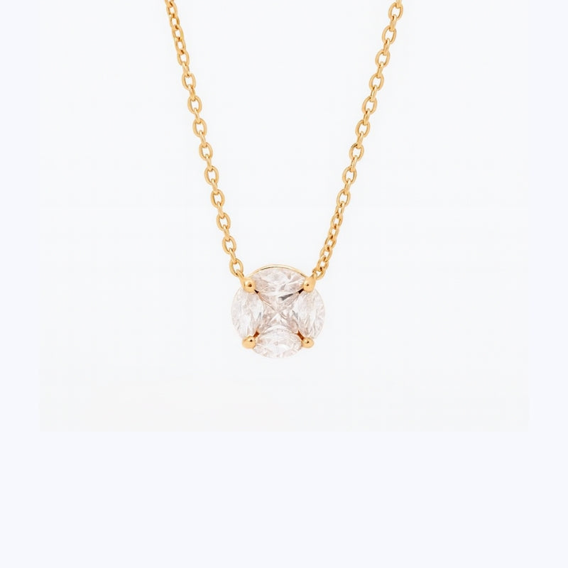 Colar Stone Round Shine