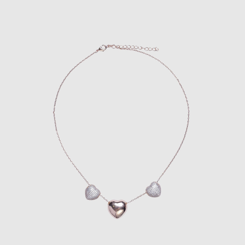 Colar Hearts Mix Cravejados