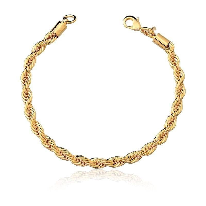 Pulseira Cordão Baiano Lisa 4Mm